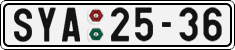 License plate of the Czech Republic, Cars (1960)