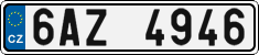License plate of the Czech Republic, Cars (2001)