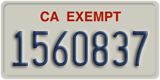 California, Exempt (1234567)