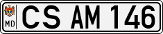 License plate of Moldova, Cars (1992)