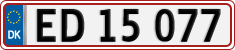License plate of Denmark, Regular plates