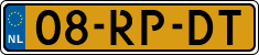 License plate of the Netherlands, Cars