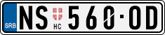 License plate of Serbia, Cars