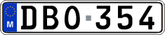License plate of Malta, Regular plates (ABC 123)