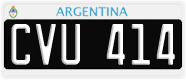 License plate of Argentina, Cars (1995, ABC 123)