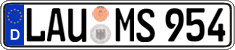 German license plate, Regular plates