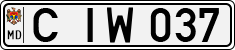 License plate of Moldova, Cars (1992)