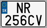 License plate of Slovakia, Cars