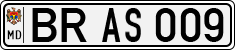 License plate of Moldova, Cars (1992)
