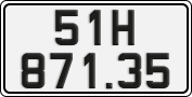 License plate of Vietnam, Cars