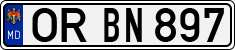 License plate of Moldova, Cars (1992)