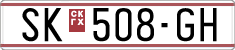 License plate of North Macedonia, Regular plates (1993)