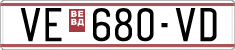 License plate of North Macedonia, Regular plates (1993)