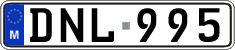 License plate of Malta, Regular plates (ABC 123)
