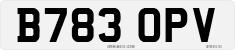 License plate of the United Kingdom, 1983 year system
