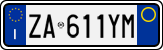 License plate of Italy, Cars (1994 year series)