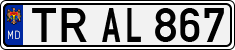 License plate of Moldova, Cars (1992)