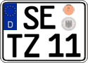 German license plate, Regular plates