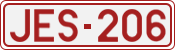 License plate of Belgium, 1951 year system