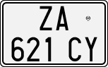 License plate of Italy, Cars (1994 year series)