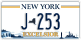 New York, County plate (AB-123)