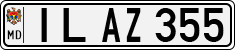 License plate of Moldova, Cars (1992)