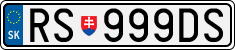 License plate of Slovakia, Cars