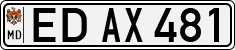 License plate of Moldova, Cars (1992)