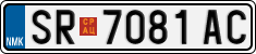 License plate of North Macedonia, Regular plates (2012)