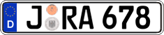 German license plate, Regular plates