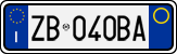 License plate of Italy, Cars (1994 year series)