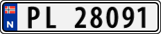 License plate of Norway, Cars