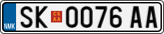 License plate of North Macedonia, Regular plates (2012)
