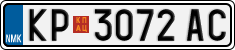 License plate of North Macedonia, Regular plates (2012)