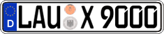 German license plate, Regular plates