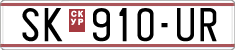 License plate of North Macedonia, Regular plates (1993)