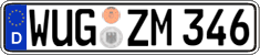 German license plate, Regular plates