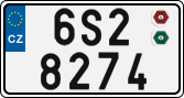 License plate of the Czech Republic, Cars (2001)