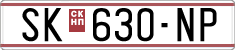 License plate of North Macedonia, Regular plates (1993)