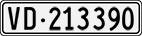 License plate of Switzerland, Cars