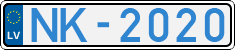 License plate of Latvia, Electric vehicles