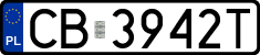 License plates of Poland, Regular car plates