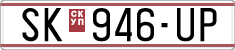 License plate of North Macedonia, Regular plates (1993)