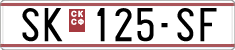 License plate of North Macedonia, Regular plates (1993)