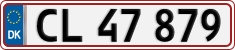 License plate of Denmark, Regular plates