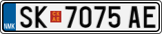 License plate of North Macedonia, Regular plates (2012)
