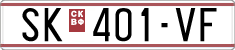 License plate of North Macedonia, Regular plates (1993)