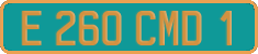 French license plate, Diplomatic