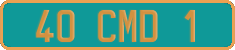 French license plate, Diplomatic