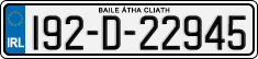 License plate of Ireland, Regular plates